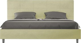 Łóżko bez stelaża tapicerowane 180x200 microfibra zielony Mika
