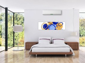 Obraz - Jasny motyw z kółkami (170x50 cm)