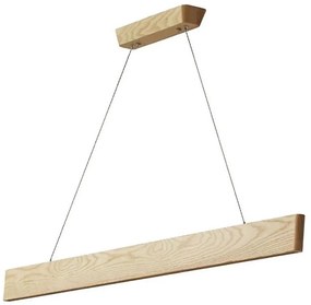LED Żyrandol na lince LED/26W/230V 4000K 150 cm popiół/solidne drewno