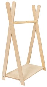 Wieszak dziecięcy w dekorze sosny w naturalnym kolorze 98x97 cm Montessori – Meowbaby