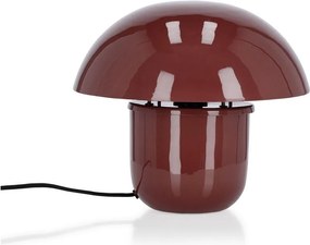 Bordowa metalowa lampa stołowa z metalowym kloszem (wysokość 27 cm) Koppel – Bizzotto