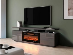 Szafka RTV Aniceto z kominkiem