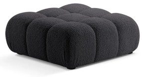 Antracytowy podnóżek modułowy z materiału bouclé Bellis – Micadoni Home