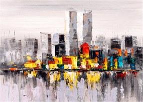 Obraz - Obraz przedstawiający duże miasto (70x50 cm)