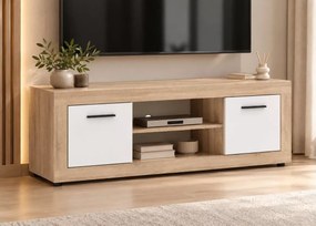 Szafka RTV Meshmatics 140 cm półki zamykane szafki salon sypialnia gabinet