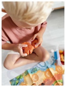 Woopie zestaw konstrukcyjny 2w1 gra planszowa dinozaury + kostka 46 el.