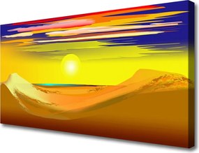 Obraz drukowany na płótnie Żar Słońca nad Wydmami