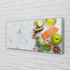 Zdjęcie na płótnie Zdrowy Posiłek z Łososiem