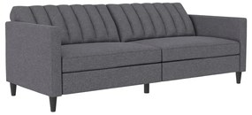 Szara rozkładana sofa 86 cm Celine – Støraa