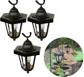 Lampa solarna ogrodowa latarnia LED komplet 3szt