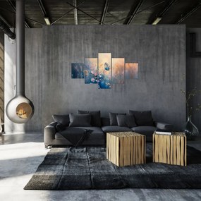 Obraz - Łąka z motylem (125x70 cm)