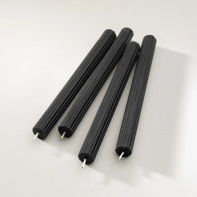 Zestaw świec stroikowych Noir 2x25 cm