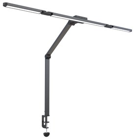 Lampa LED na biurko CLARIO, zacisk, pilot zdalnego sterowania