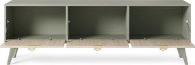 Szafka RTV stojąca FORESTA 158 cm do Salonu pod Telewizor - Odcienie zieleni