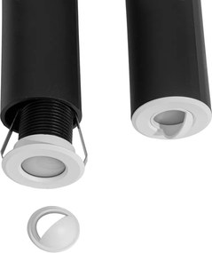 Zestaw 5 nowoczesnych reflektorów gruntowych białych z LED IP67 - Linsey