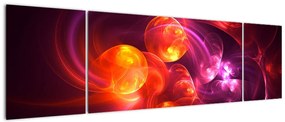 Obraz nowoczesnej abstrakcji (170x50 cm)