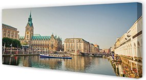 Obraz drukowany na płótnie Portowa Katedra w Hamburgu