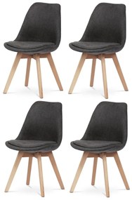 Zestaw krzeseł do jadalni CT-751 GREY2, 4 szt.