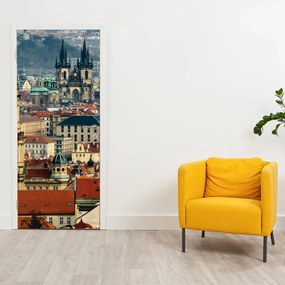 Fototapeta na drzwi - Panorama Pragi (95x205cm)