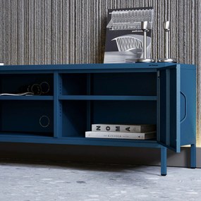 Szafka RTV długa XL granatowa ROSARIA 1700 x 400 x 500