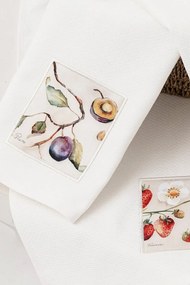 Ręczniki kuchenne BRUNCH FRUIT, 3 szt Biały