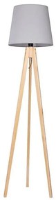 Lampa podłogowa CONE 1xE27/60W/230V sosna szary