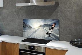 Panel nad Blat Kuchenny Snowboard w Zimowych Górach