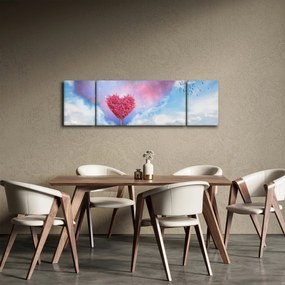 Obraz - Drzewo z różowym sercem (170x50 cm)