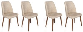 Zestaw krzeseł do jadalni Dallas Beige, 4 szt.