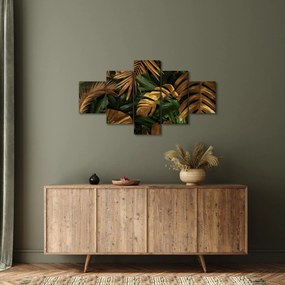Obraz - Złote liście (125x70 cm)