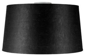 Nowoczesna lampa sufitowa biała z czarnym kloszem 45 cm - Combi Nowoczesny Oswietlenie wewnetrzne