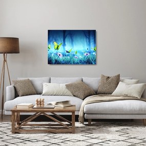 Obraz na szkle - Mistyczna leśna polana (70x50 cm)
