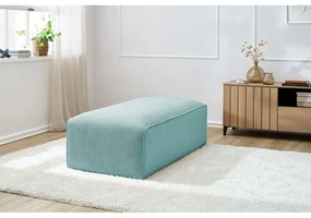 Jasnoniebieski sztruksowy podnóżek modułowy Megeve – Bobochic Paris