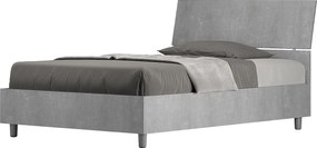 Łóżko wyposażone w stelaż z listwami z pojemnikiem 120x200 Nachylony zagłówek cementu Demas