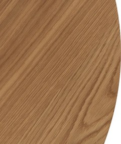 Stół Okrągły LINO 100 cm Dąb Złoty/Czarny Nowoczesny Loft