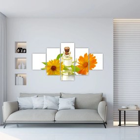 Obraz kwiatowego oleju (125x70 cm)