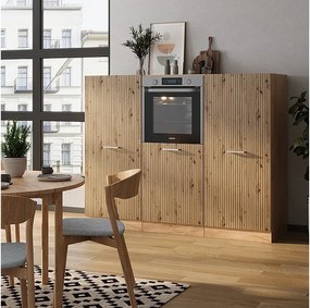 Blok kuchenny dąb artisan/dąb goldkraft 180x46x81.6 r-line