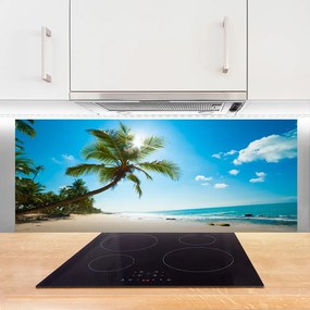 Panel Szklany Tropikalny Raj pod Palmą