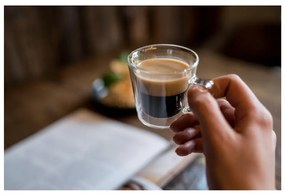 Zestaw 2 szklanek do espresso z podwójną ścianką Vialli Design, 80 ml