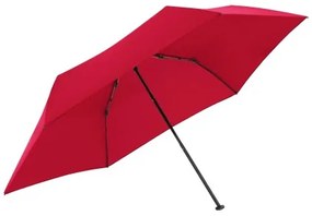 ZERO płaski, uni ognisty czerwony - składany parasol