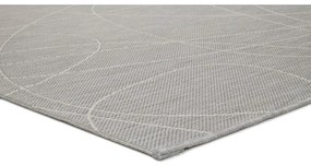 Szary dywan zewnętrzny Universal Hibis Line, 135x190 cm