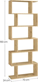 Nowoczesny regał stojący dab artisan  E5-B59