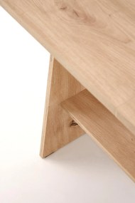 Rozkładany ławo-stół, podnoszony blat, dąb artisan 120-160/70/61-72 ERIKA