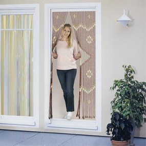 Bambusowa zasłona na drzwi w naturalnym kolorze 90x200 cm Rhombus – Maximex