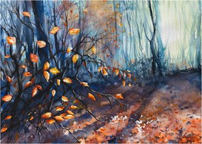 Obraz - Promienie jesiennego słońca (70x50 cm)