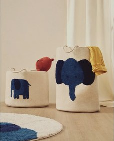 Tekstylny dziecięcy kosz na zabawki w kolorze kości słoniowej ø 35x50 cm Tandani – Kave Home