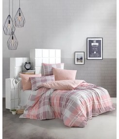 BedTex Bawełniana pościel Mark różowa, 140 x 220 cm, 70 x 90 cm, 140 x 220 cm, 70 x 90 cm