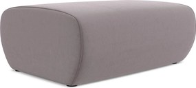 Pufa - z tkaniny welwetowej - lawendowy - NANEA