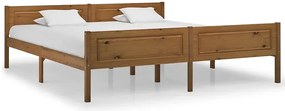 Podwójne sosnowe łóżko miodowy brąz 180x200 W6-N97