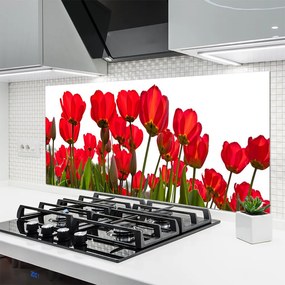 Panel nad blat kuchenny Pastelowy Ogród Na Szkle